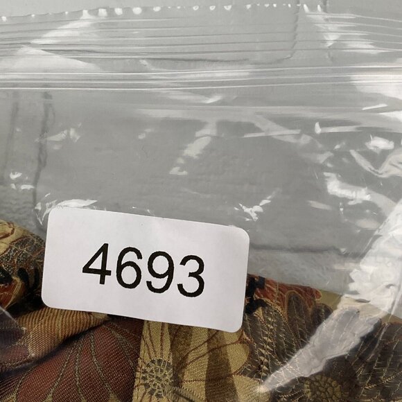 CHICOS Jacket Women 2 Large 12 Gold Red Japanese Floral Trucker Silk‎ Party Boho - Picture 11 of 11